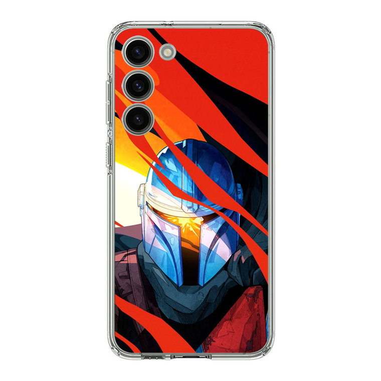 The Mandalorian Cartoon Samsung Galaxy S23 Plus Case