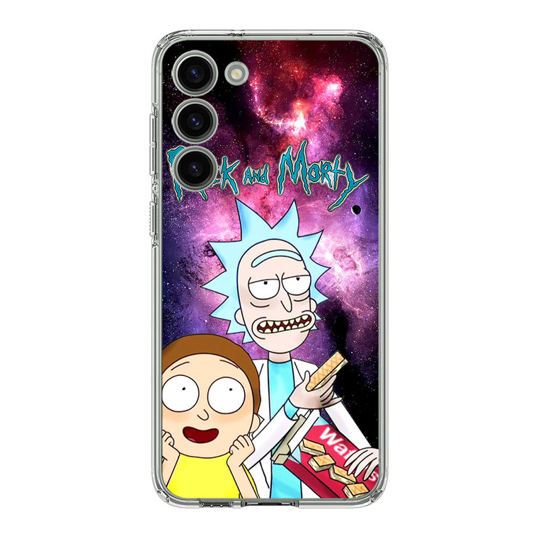 Rick and Morty Nebula Space Samsung Galaxy S23 Case