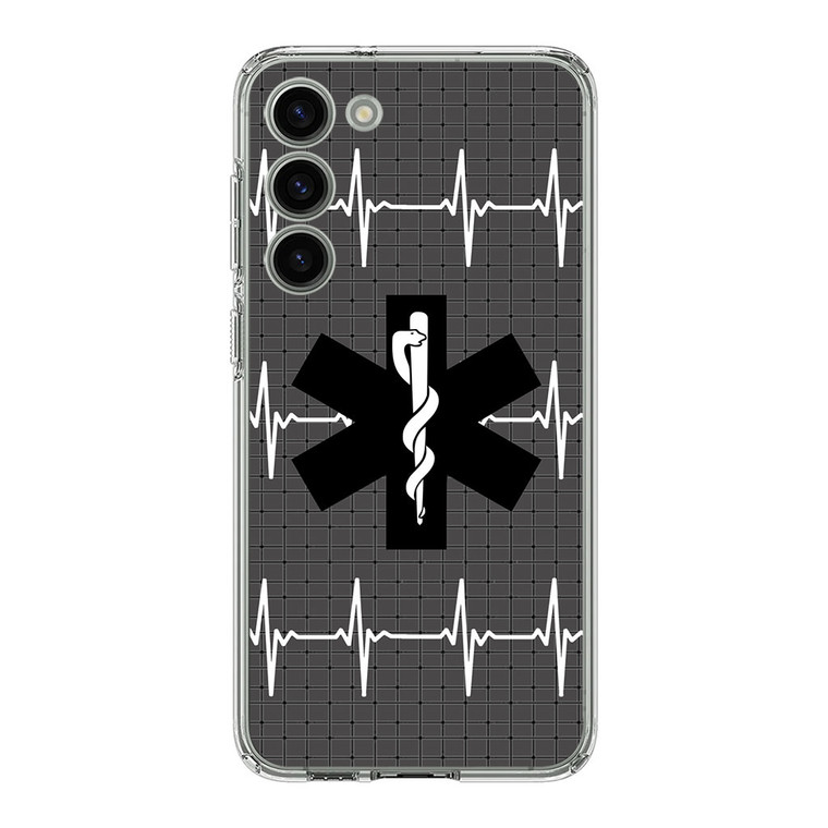 EMT EMS MEDICAL ICON BLACK Samsung Galaxy S23 Case