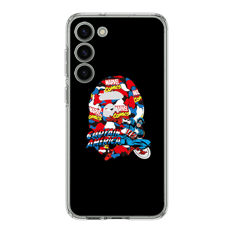 Marvel X Bape Captain America Samsung Galaxy S23 Case