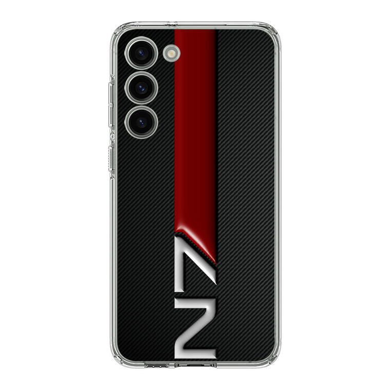 Mass Effect N7 Logo Carbon Samsung Galaxy S23 Case