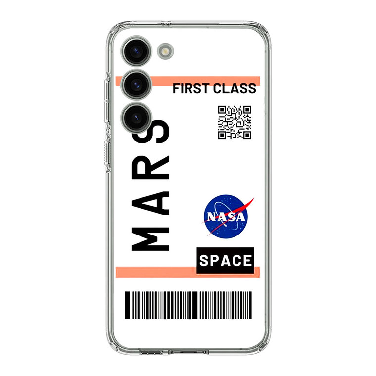 Mars Planet First Class Ticket Samsung Galaxy S23 Case