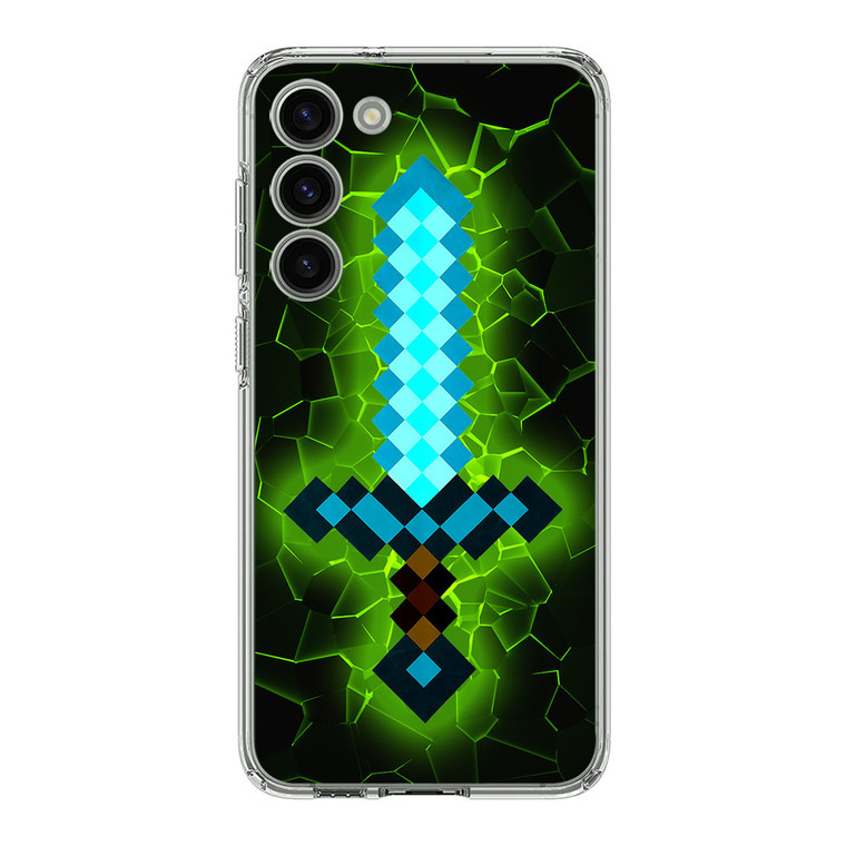 Minecraft Diamond Sword Samsung Galaxy S23 Case