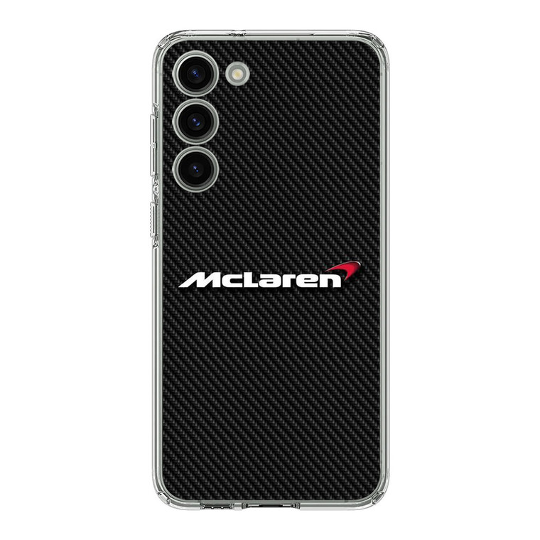 McLaren Logo Carbon Fibre Samsung Galaxy S23 Case