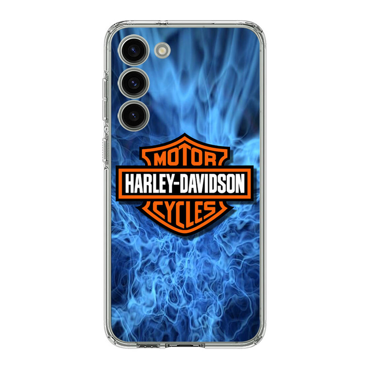 Harley Davidson Blue Flame Samsung Galaxy S23 Case