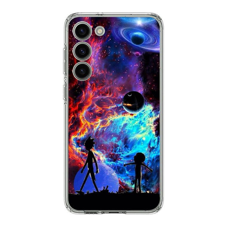 Rick and Morty Flat Galaxy Samsung Galaxy S23 Case