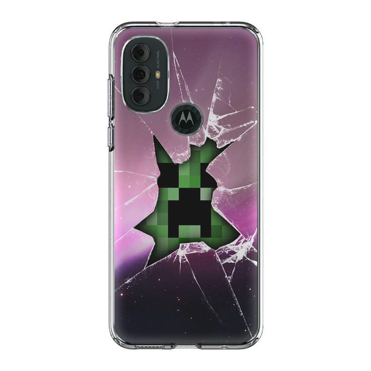 Minecraft Creeper Violet Motorola Moto G Power 2022 Case