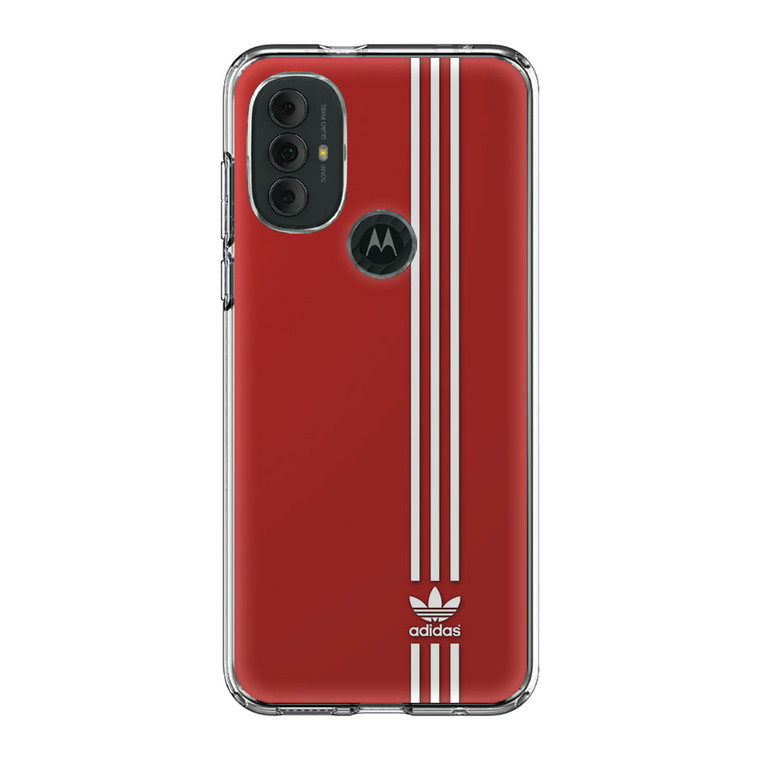 Brand Adidas Red White Sport Motorola Moto G Power 2022 Case