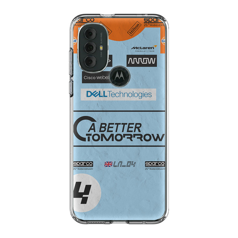 McLaren Lando Norris a better tomorrow Motorola Moto G Power 2022 Case