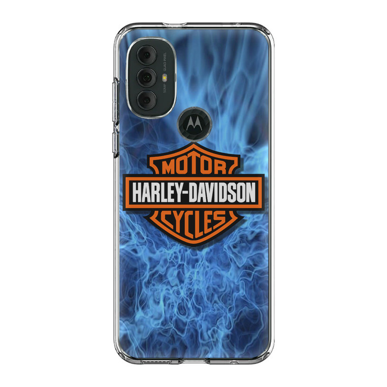 Harley Davidson Blue Flame Motorola Moto G Power 2022 Case
