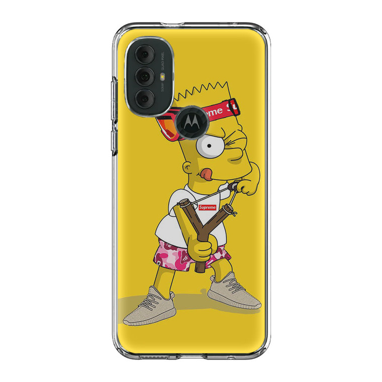 Explore Bart Simpson Supreme Motorola Moto G Power 2022 Case