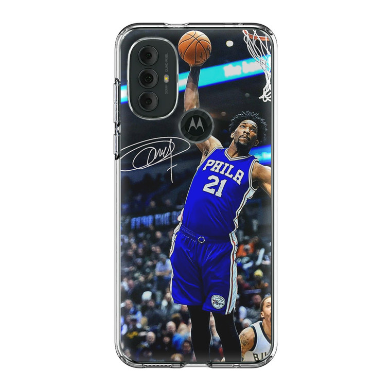 Joel Embiid Dunk Motorola Moto G Power 2022 Case