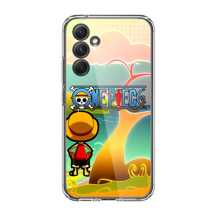 One Piece Chibi Luffy Samsung Galaxy A54 5G Case