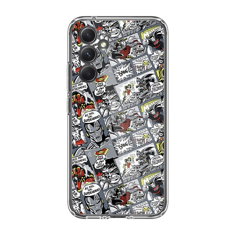 Comics Superhero Collage Samsung Galaxy A54 5G Case