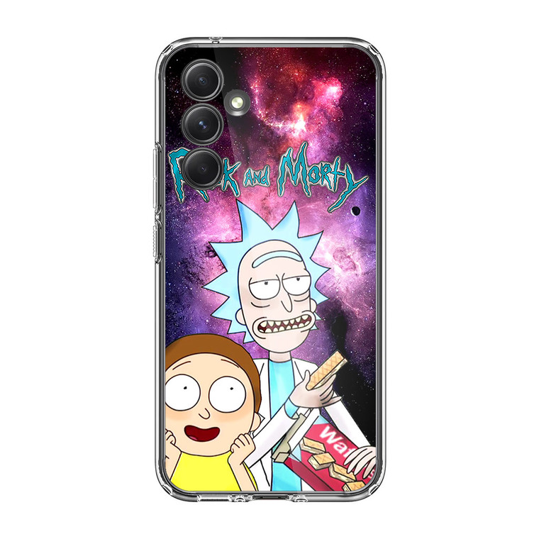 Rick and Morty Nebula Space Samsung Galaxy A54 5G Case