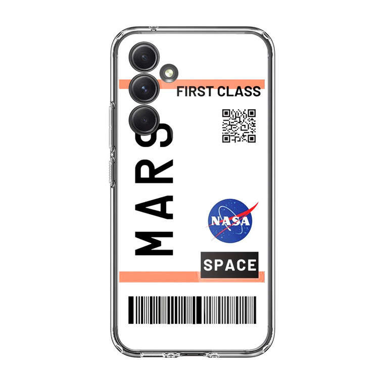 Mars Planet First Class Ticket Samsung Galaxy A54 5G Case