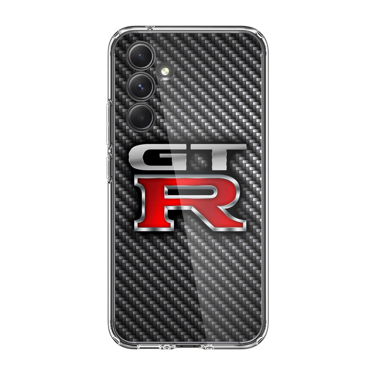 Nissan GTR Carbon Logo Samsung Galaxy A54 5G Case