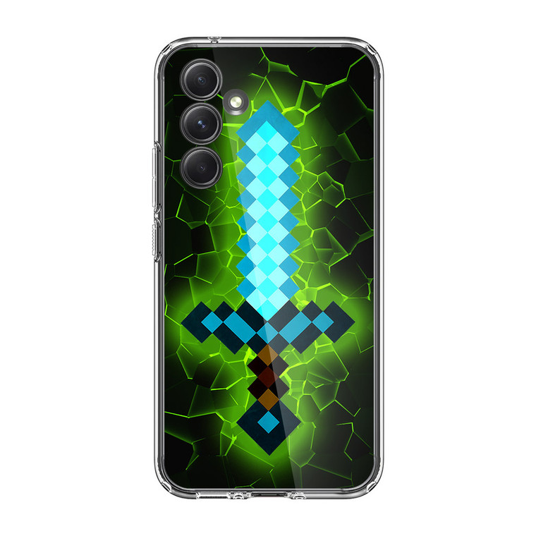 Minecraft Diamond Sword Samsung Galaxy A54 5G Case