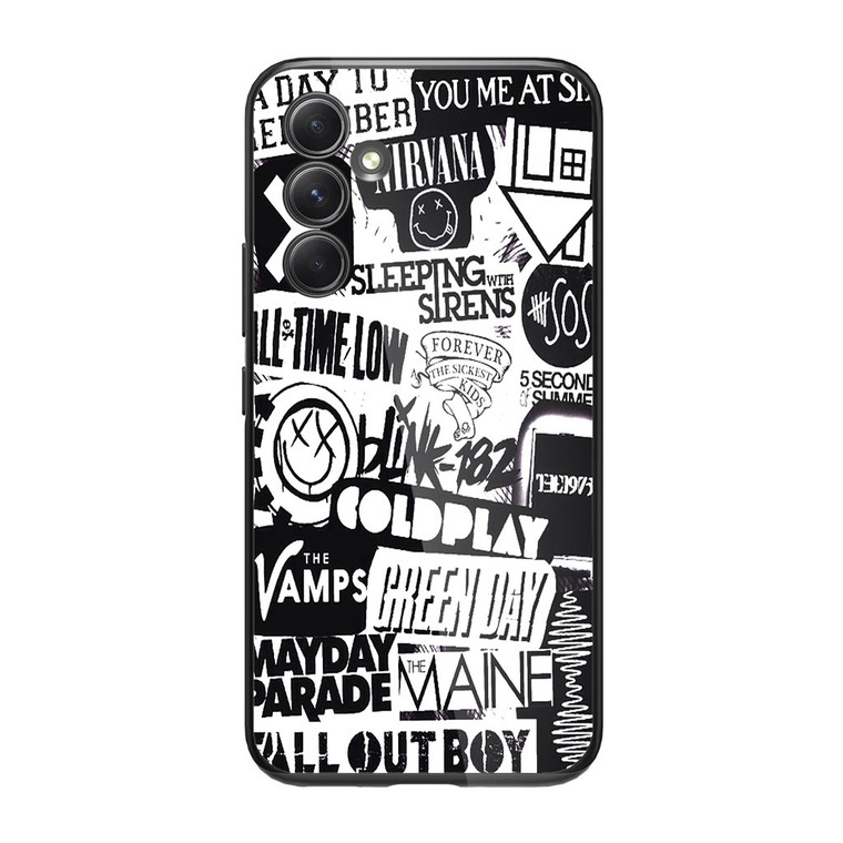 All Band Nirvana BLink 182 Sleeping Mayday Parade Samsung Galaxy A34 5G Case