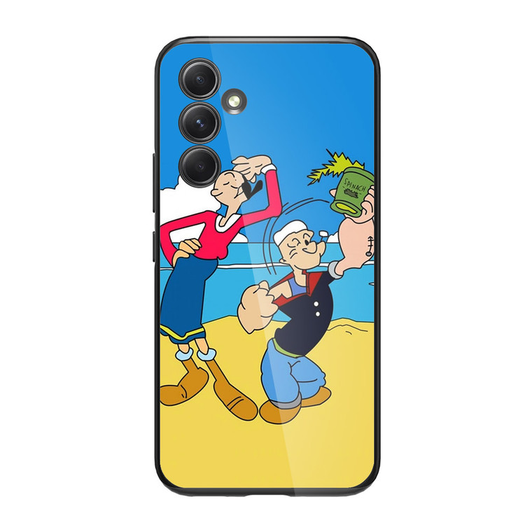 Popeye Cartoon Samsung Galaxy A34 5G Case