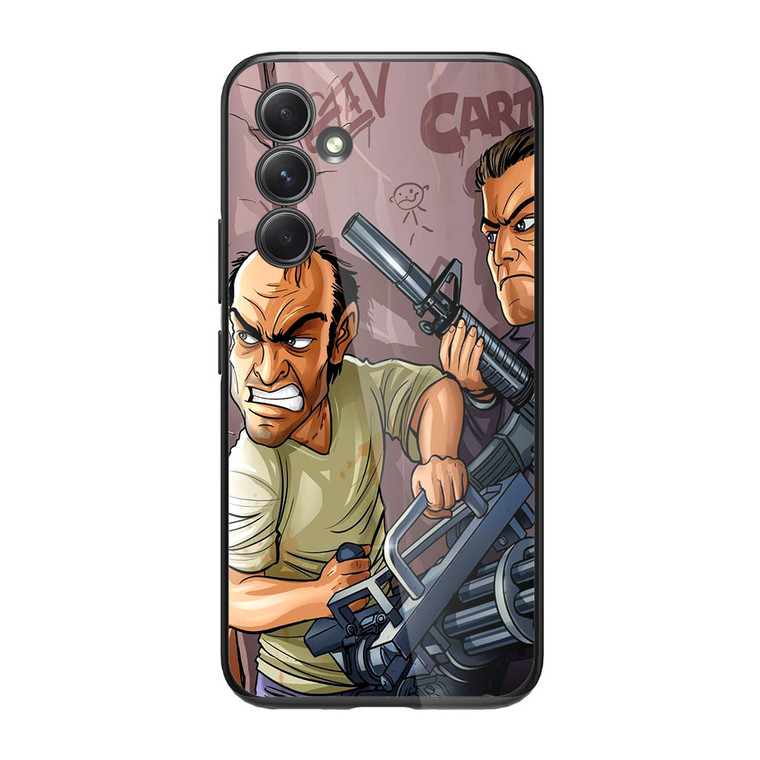 Gta V Game Art Samsung Galaxy A34 5G Case