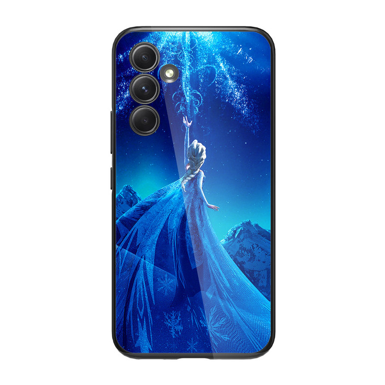 Elsa Frozen Queen Disney Illustration Samsung Galaxy A34 5G Case