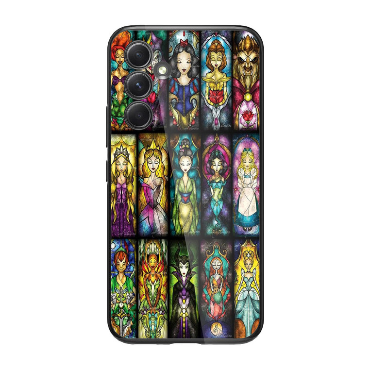 All Princess disney stained glass Samsung Galaxy A34 5G Case