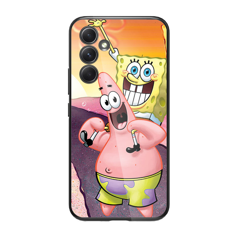Spongebob and Pattrick Samsung Galaxy A34 5G Case