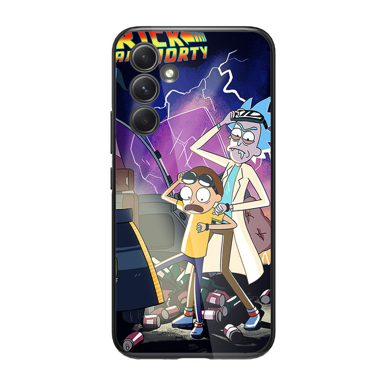 Rick And Morty Back To The Future Samsung Galaxy A34 5G Case