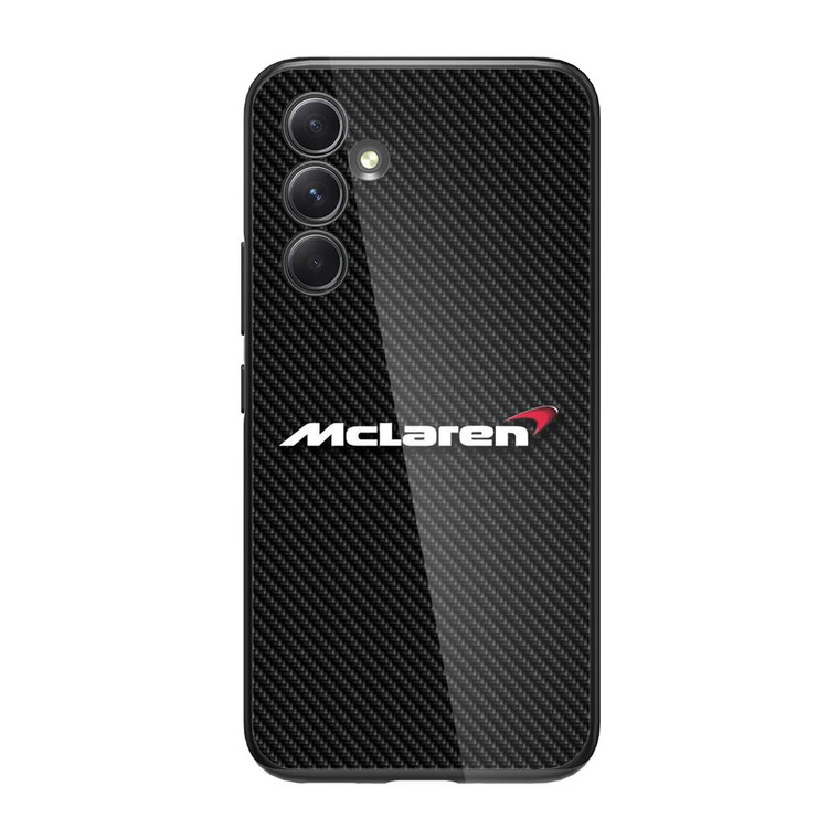 McLaren Logo Carbon Fibre Samsung Galaxy A34 5G Case