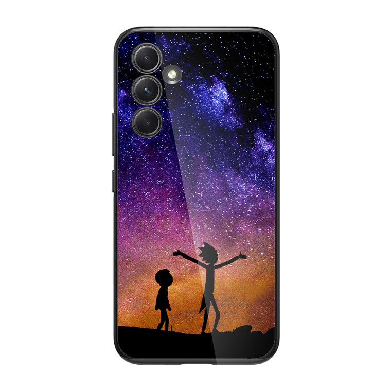 Rick and Morty Space Nebula Samsung Galaxy A34 5G Case