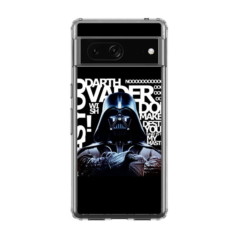 Star Wars Darth Vader Quotes Google Pixel 7A Case