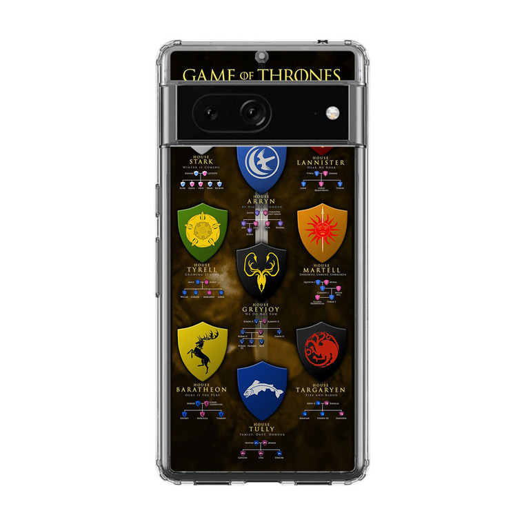 Game Of Thrones House Google Pixel 7A Case