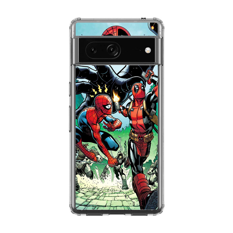 Spiderman Deadpool Comics Google Pixel 7A Case