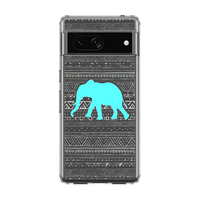 Aztec Elephant Turquoise Google Pixel 7A Case