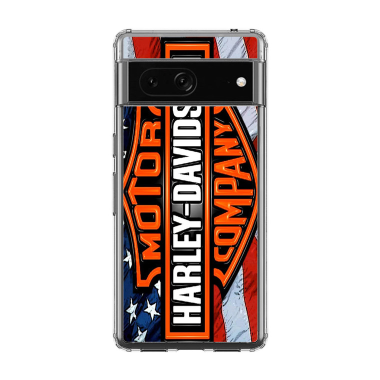 Harley Davidson Flag Google Pixel 7A Case