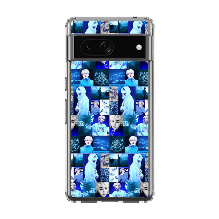 BTS Suga Blue Aesthetic Collage Google Pixel 7A Case