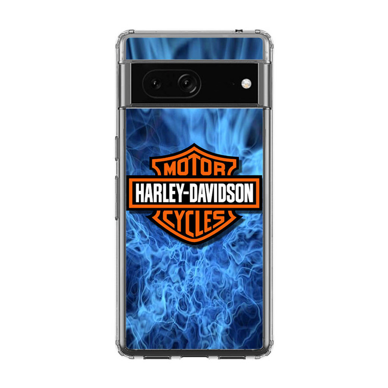 Harley Davidson Blue Flame Google Pixel 7A Case