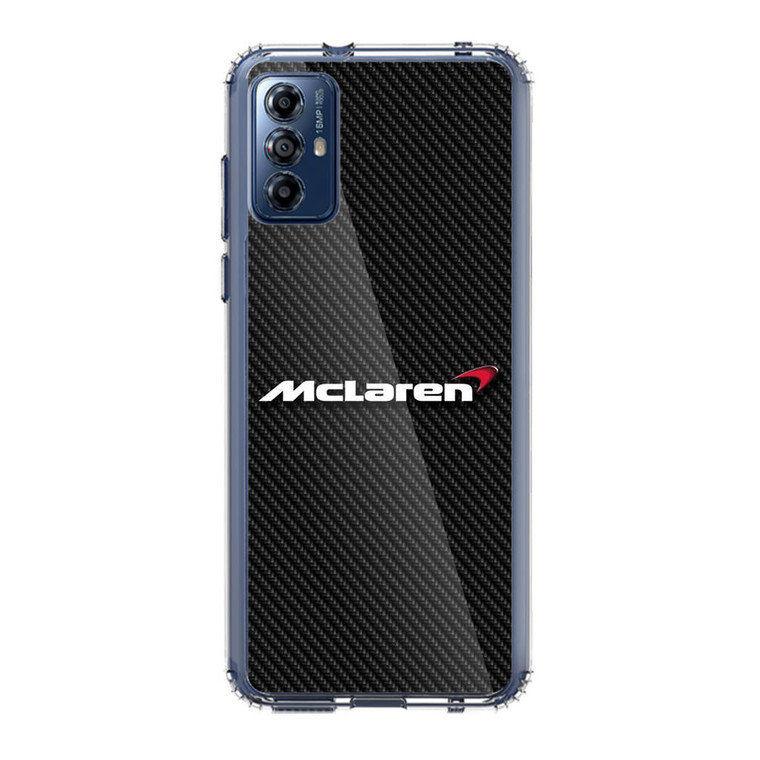 McLaren Logo Carbon Fibre Motorola Moto G Play (2023) Case