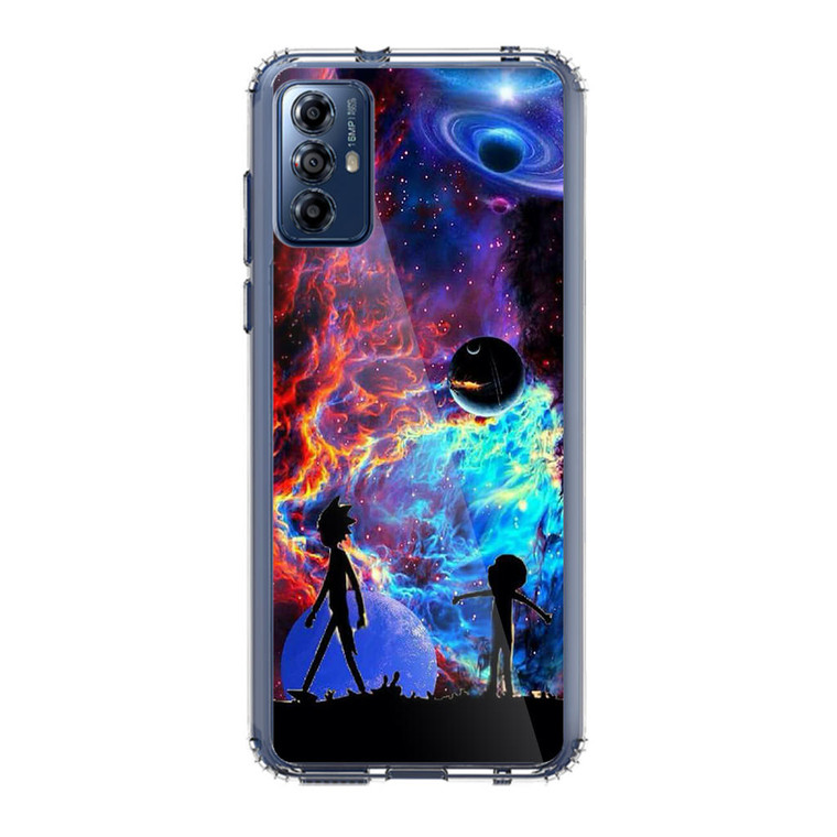 Rick and Morty Flat Galaxy Motorola Moto G Play (2023) Case