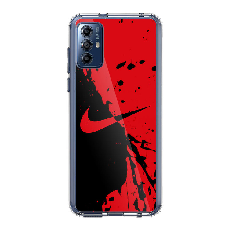 Nike Red and Black Motorola Moto G Play (2023) Case