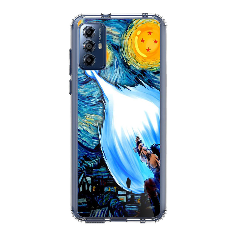 Dragon Ball Goku Kamehameha in Starry Night Motorola Moto G Play (2023) Case