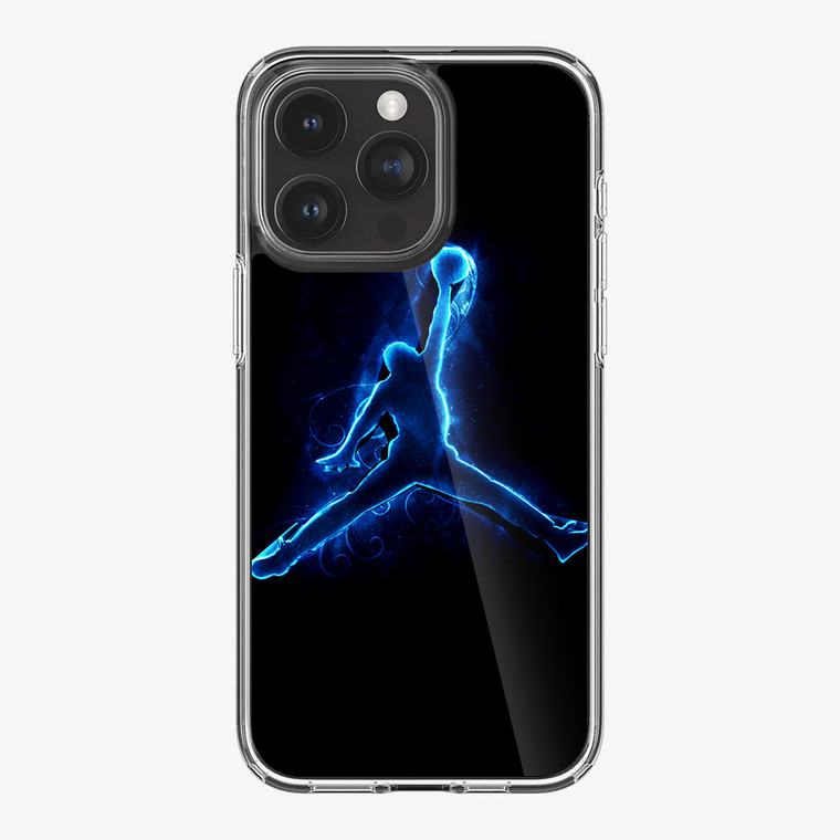 Air Jordan Logo Neon iPhone 15 Pro Max Case