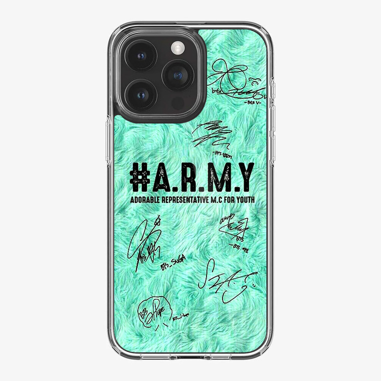 BTS Army Signature iPhone 15 Pro Max Case