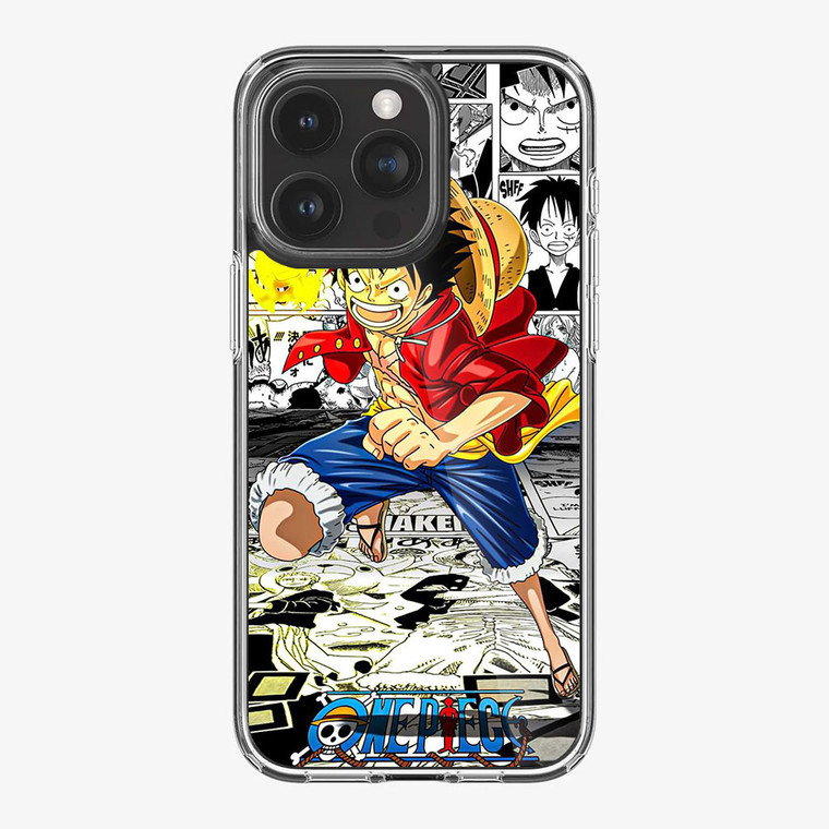 One Piece Luffy Comic iPhone 15 Pro Max Case