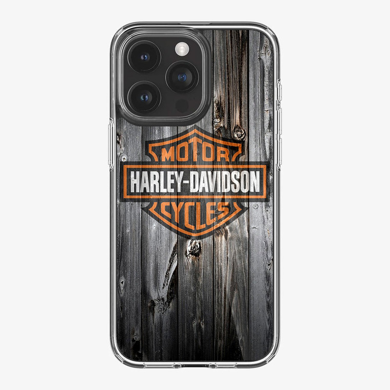 Harley Davidson Wood Art iPhone 15 Pro Max Case