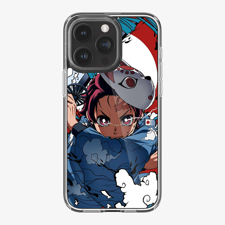 Tanjro Demon Slayer Fox Mask iPhone 15 Pro Max Case