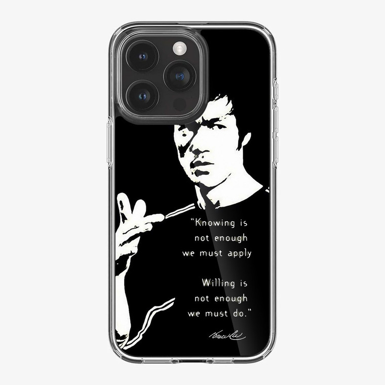 Bruce Lee Quotes iPhone 15 Pro Case