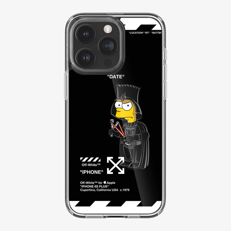 Bart Off White Darth Vader Mode iPhone 15 Pro Case