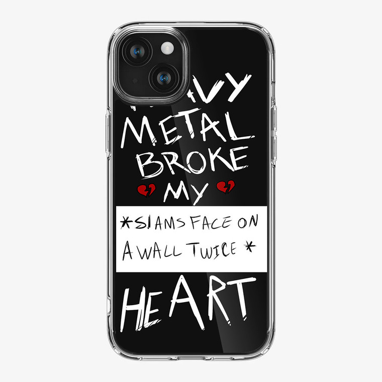 Fall Out Boys Heavy Metal Broke My Heart iPhone 15 Plus Case